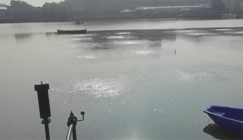 黑偉沉水風機杭州蕭山區某河道生態治理